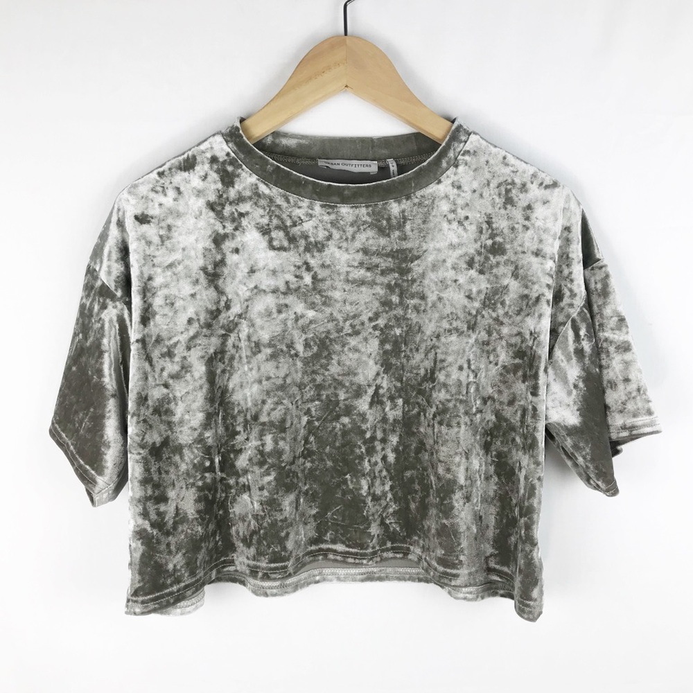 Urban Outfitters Velvet Crop Top size S